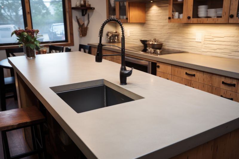 Concrete Countertop Pouring
