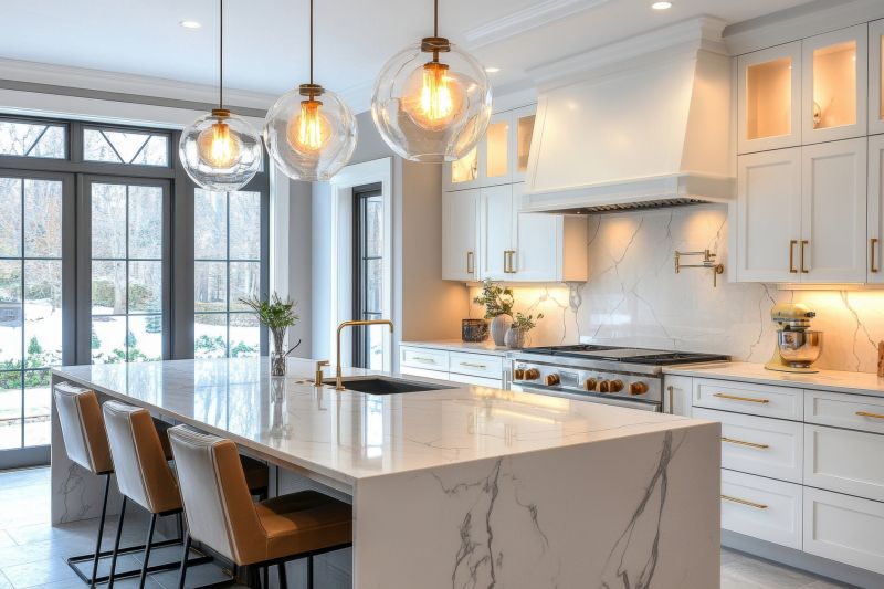 Marble Slab Installation in Lake County, IL