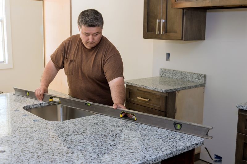 Poured Countertop Installation